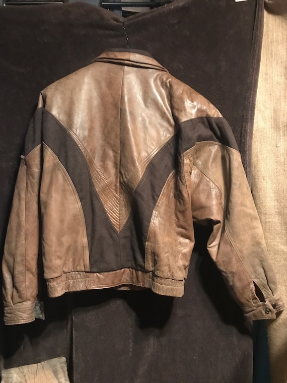 New Way Midway Size 40 Vintage Leather Coat - Etsy