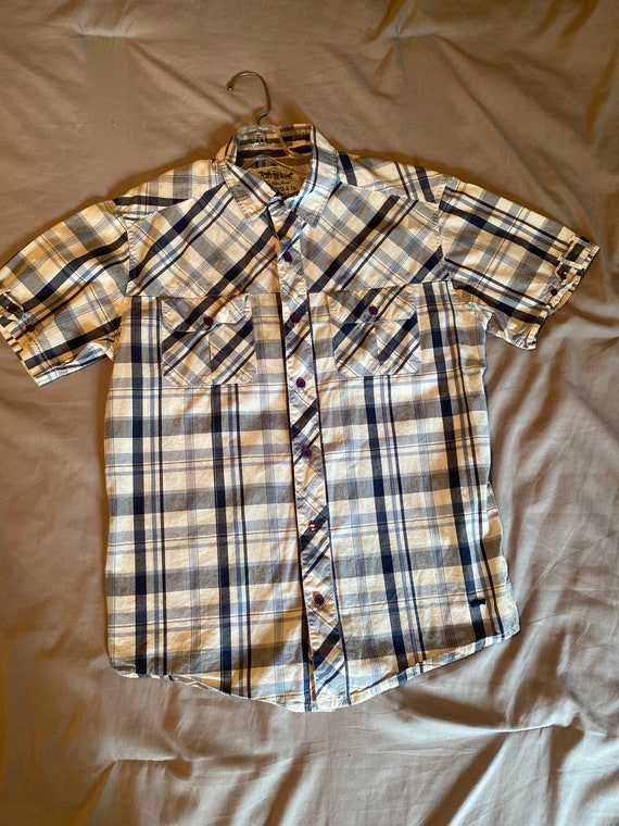 Levi’s heritage woven selvedge style plaid shirt s