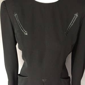 1980s R.B. Design Group Big Shoulder Bodycon Dress