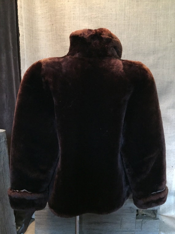 Handmade faux fur 50s or 60s coat - image 3