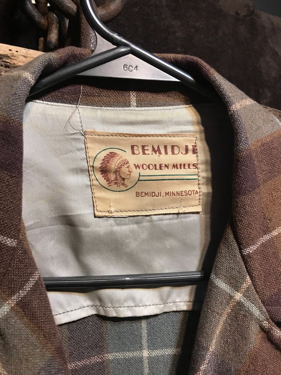 Vintage Bemidji Woolen Mills Plaid Hunting Jacket, USA Made (M/L