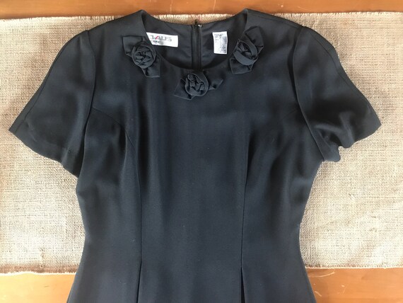 Vintage 90s Ms Chaus Petite Little Black Dress - image 1