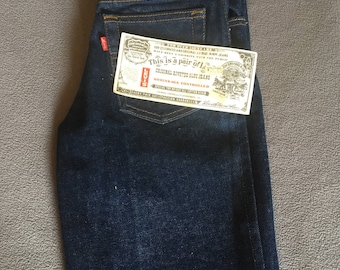 Vintage levis deadstock straight leg red tabs jeans size 26x33 rare new with tags