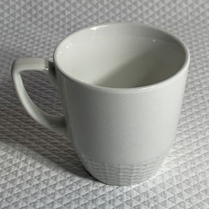 Martha Stewart Basketweave Mug, rare vintage retired pattern.