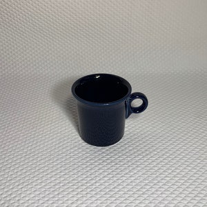 Deep cobalt or Midnight Blue Fiesta Ware mug, HLC Made in USA.