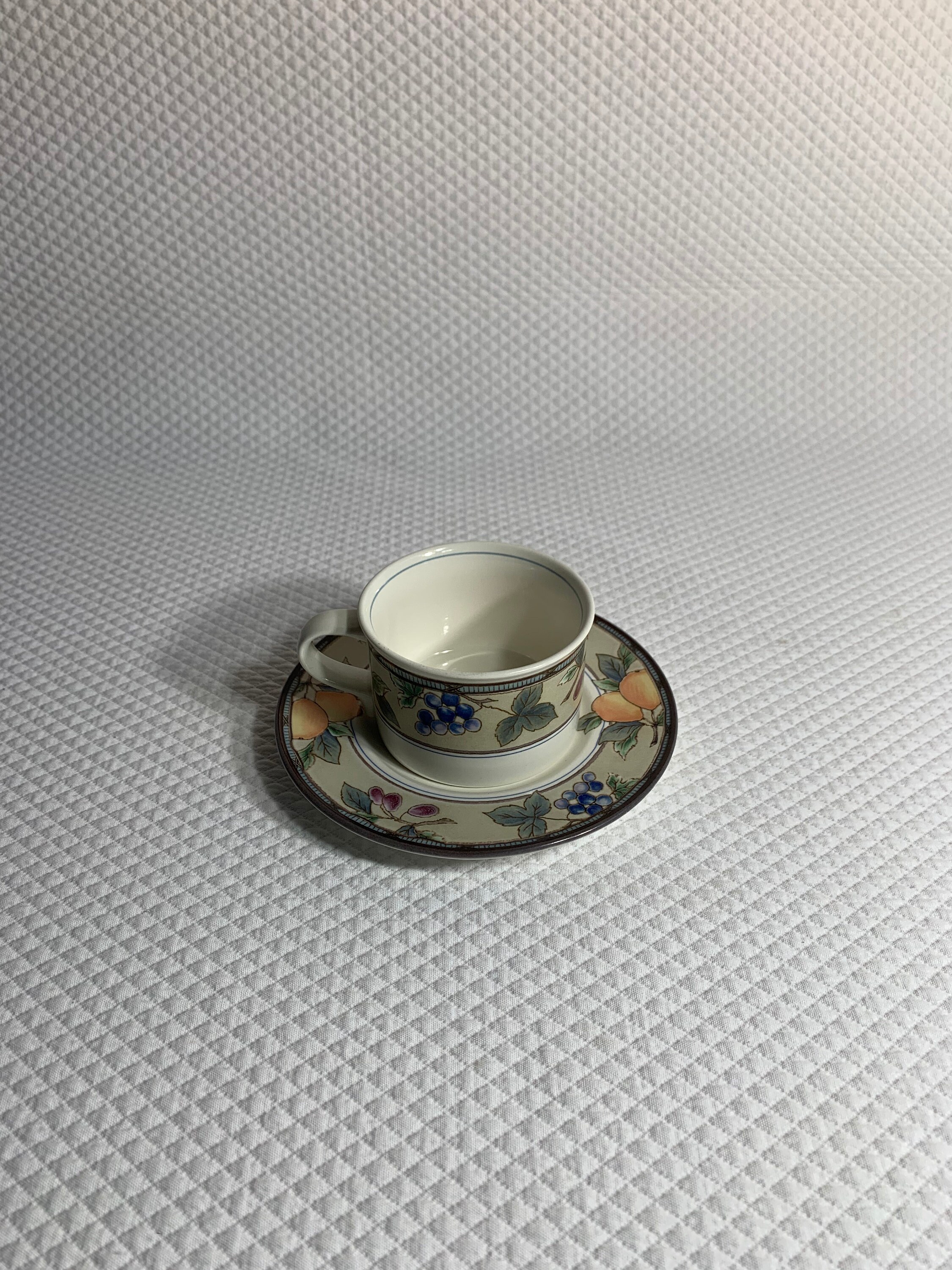 Mikasa Intaglio Garden Harvest Cup Saucer Set CAC29 Tea or Coffee