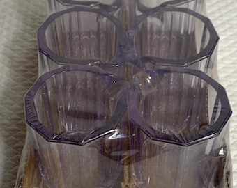 Set of 6 Clear Restaurant 2 ounce Creamer or Mini Syrup Pitchers.