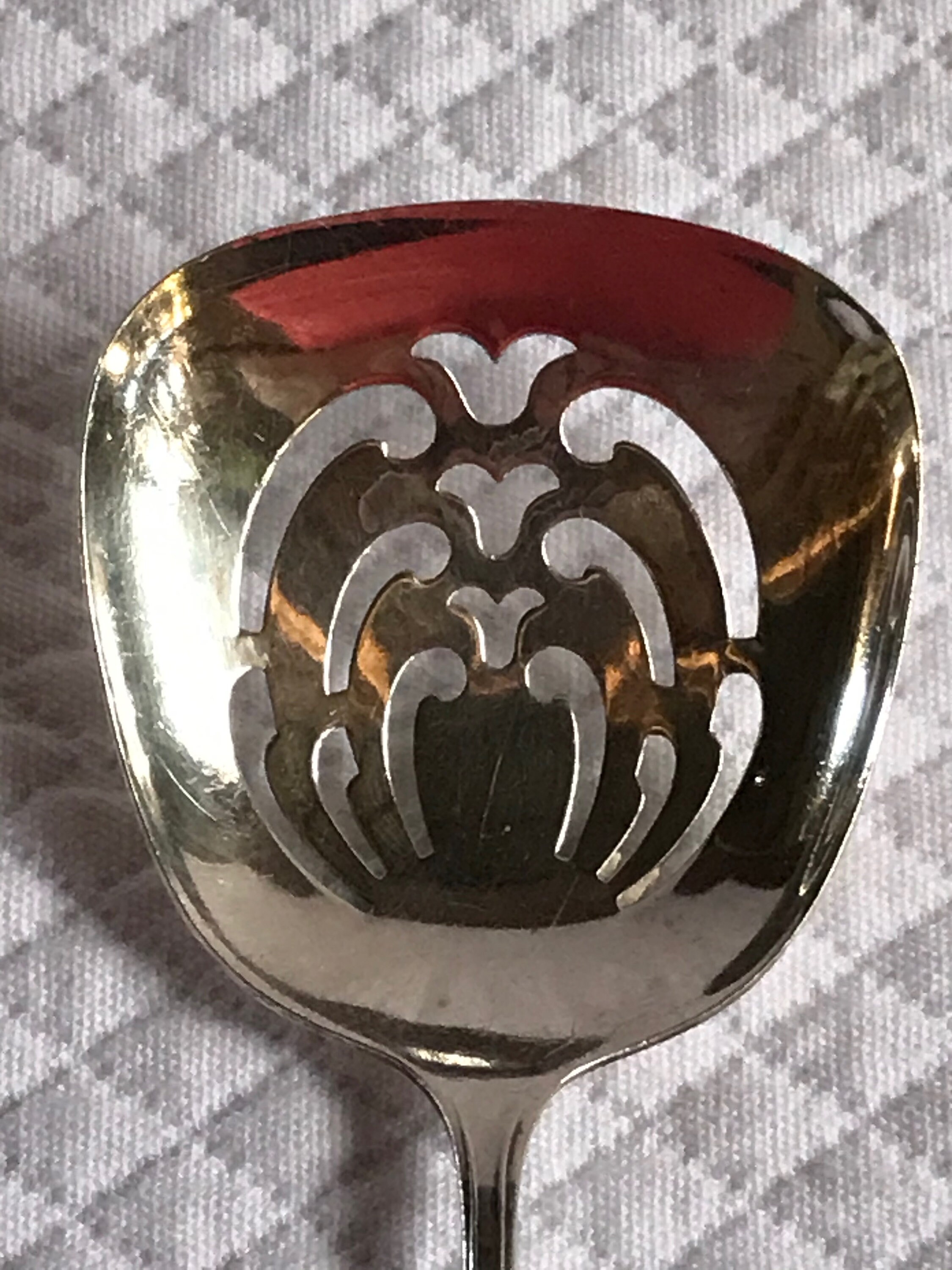 Vintage plata fina plateado cuchara de porción pequeña | Etsy