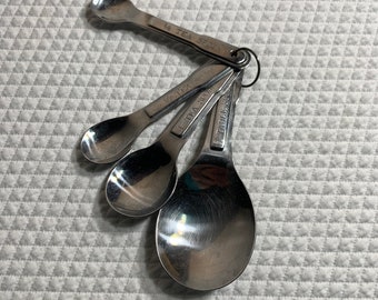 Vintage Measuring Spoon set Stainless Steel