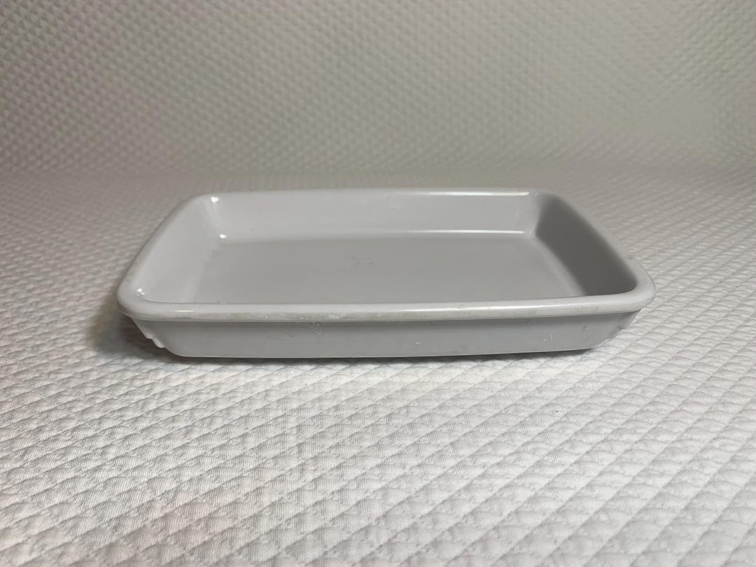 Bright White Aladdin Temp-rite Rectangular Soap Dish in Break-resistant ...