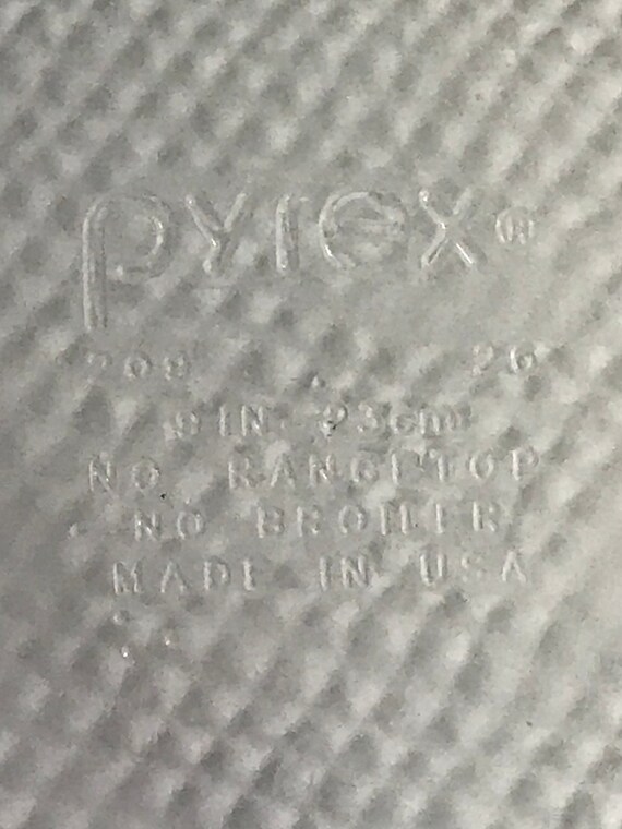 No range top Pyrex 209 26 9 in23 cm No broiler Made in USA Pie Pans & Plates Home & Hobby Pans