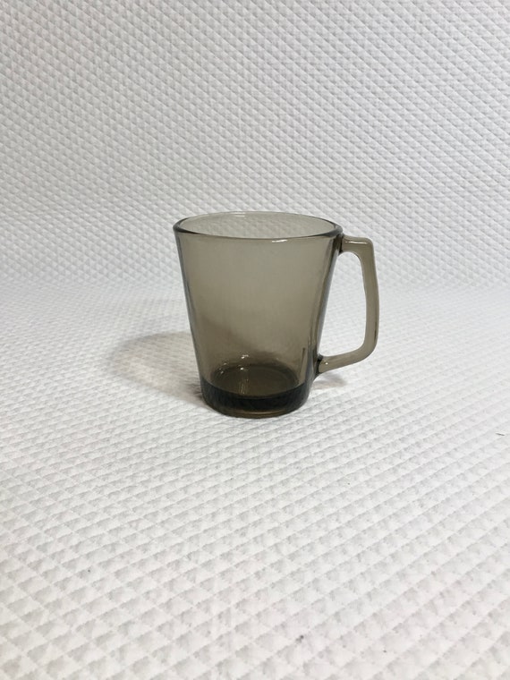 Smoked glass coffee mugs deals
