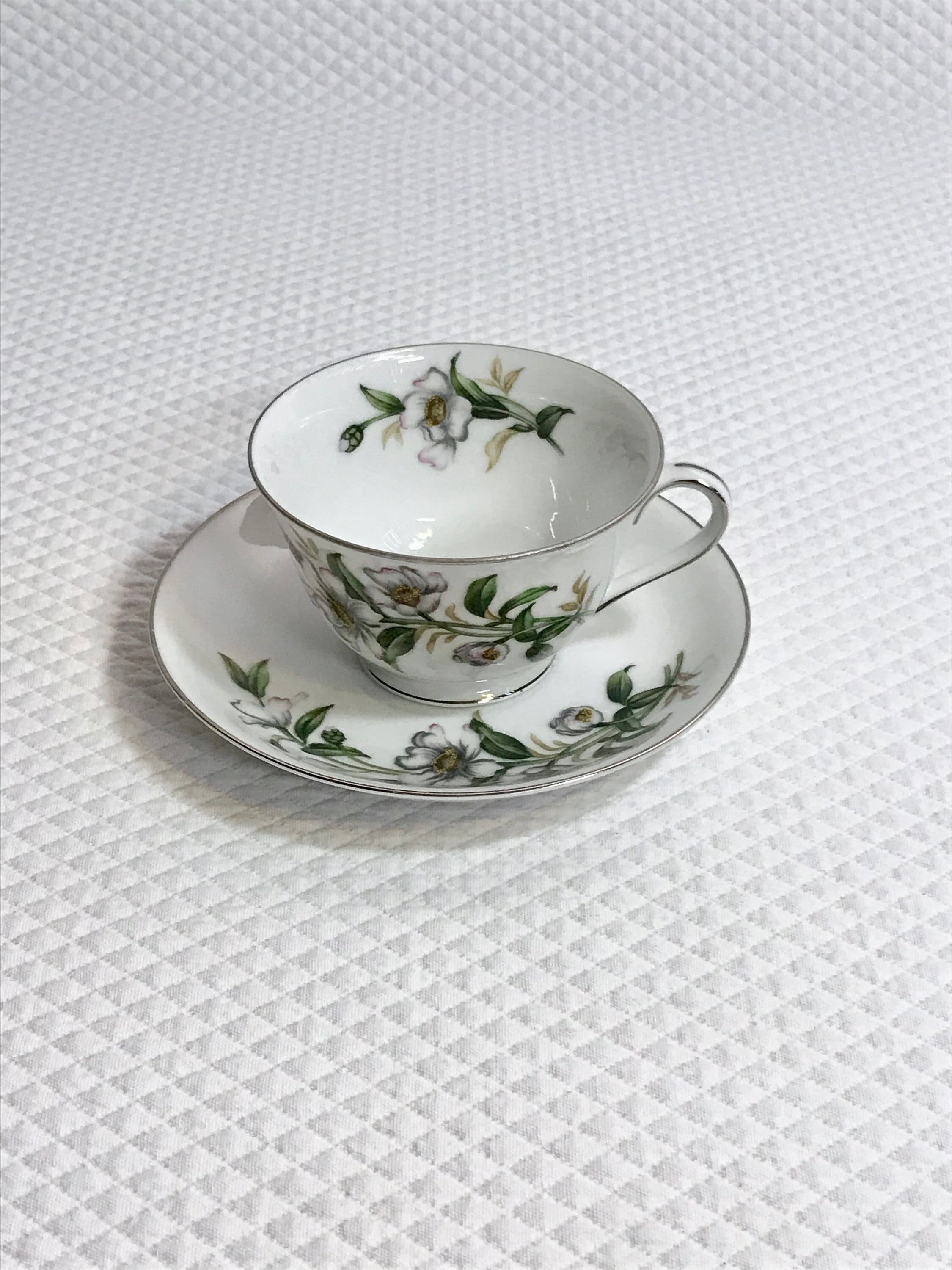 Camellia 5022 Cup and Saucer Set by Wentworth China, Made in Japan