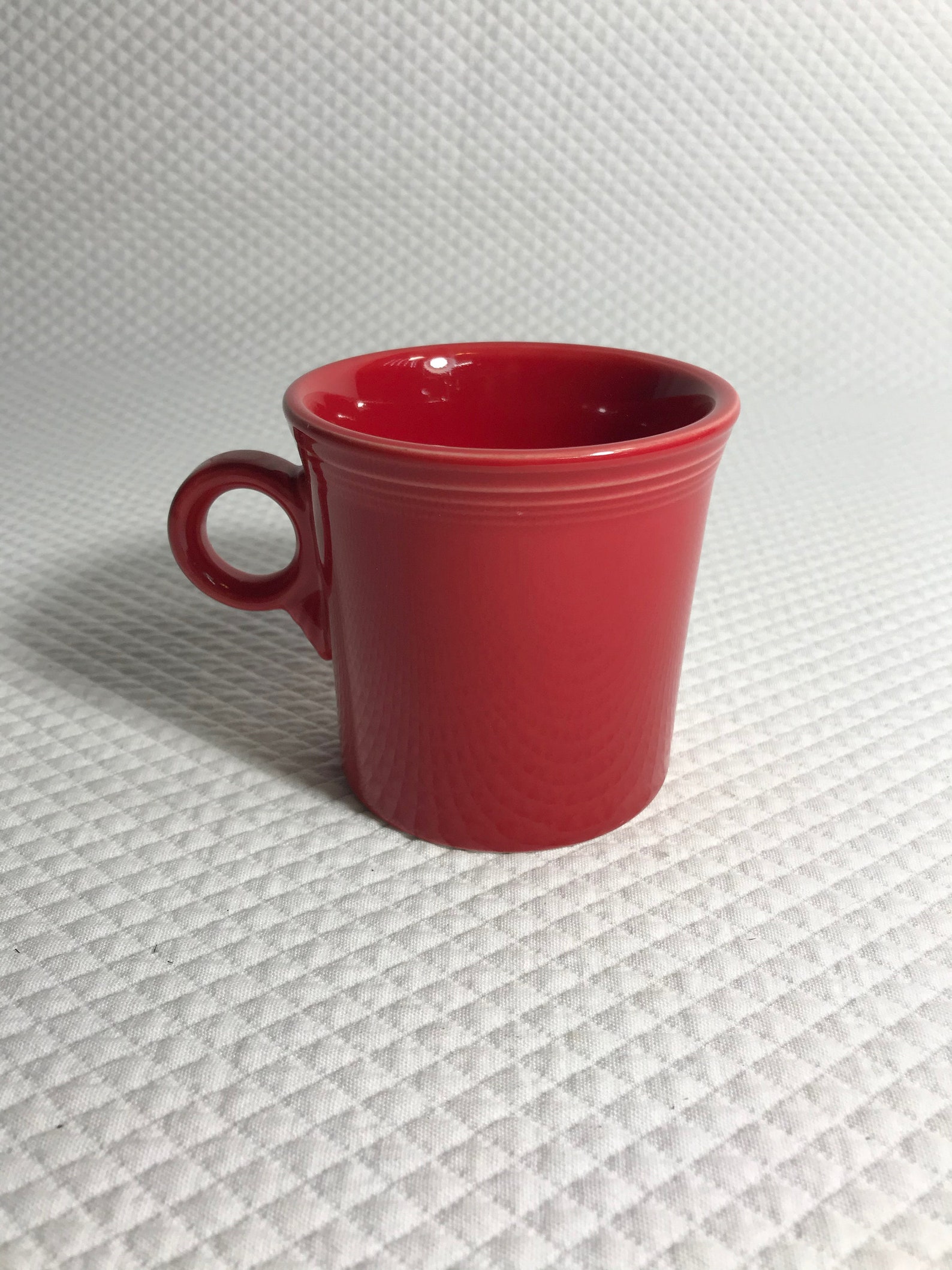 Set of 2 Red Fiesta Ware Mugs HLC Made in USA Etsy