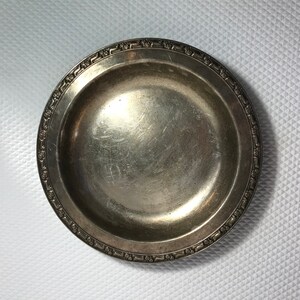 Vintage Oneida Silversmith silver plated shallow footed bowl