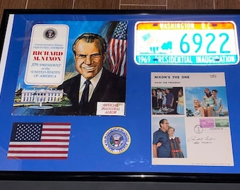 President Richard Nixon & Pat Nixon Autographed 1969 Inauguration Items JSA LOA