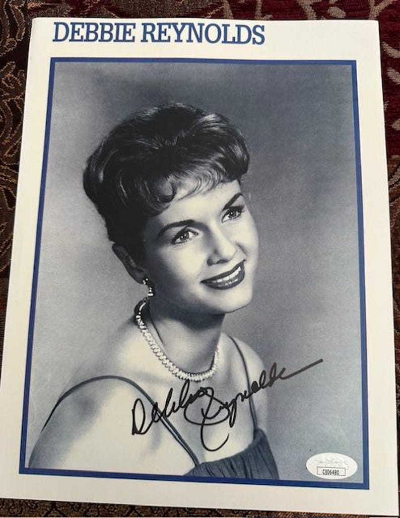 Hollywood Icon Debbie Reynolds Autographed Publicity Photograph (JSA ...