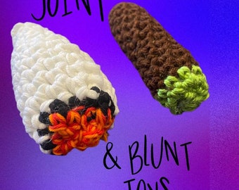 Joint and blunt plush pattern || catnip toys