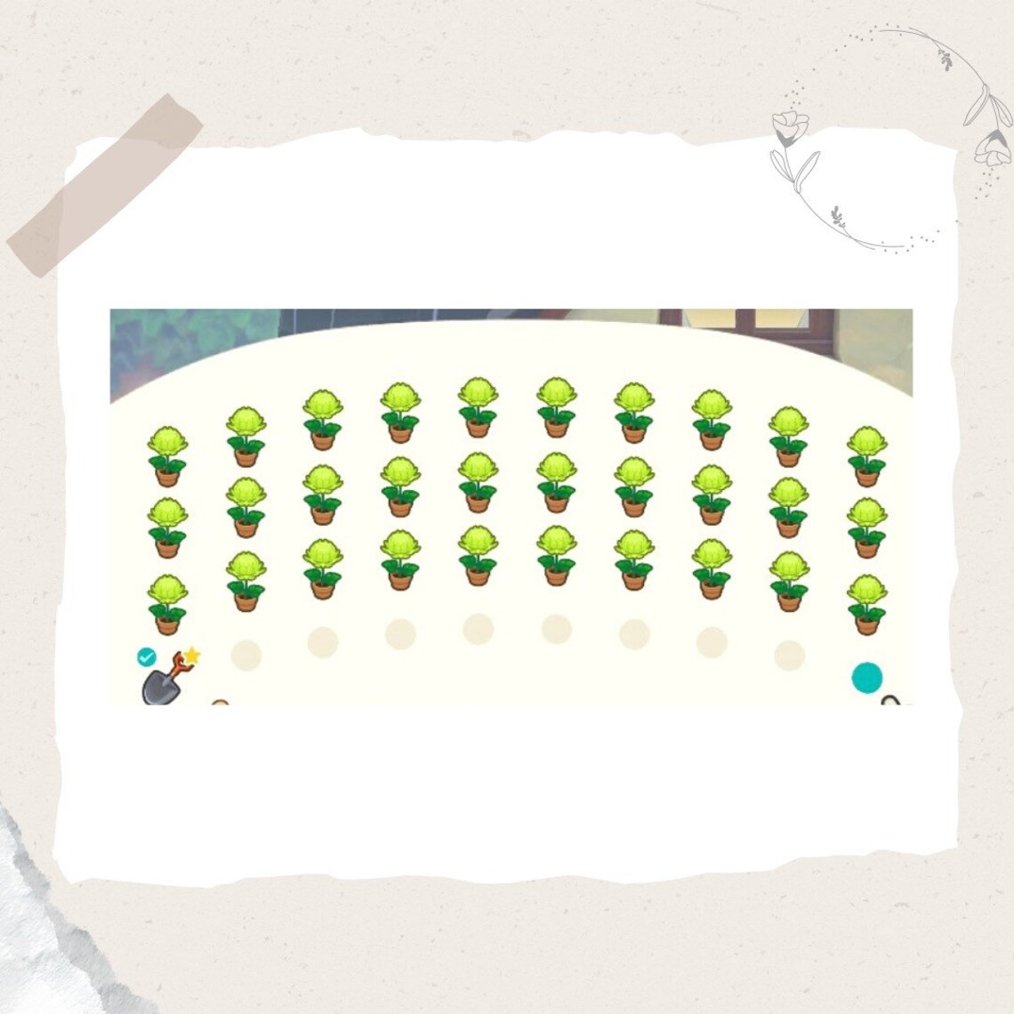 ACNH Green Mum Flower Delivery Animal Crossing Etsy