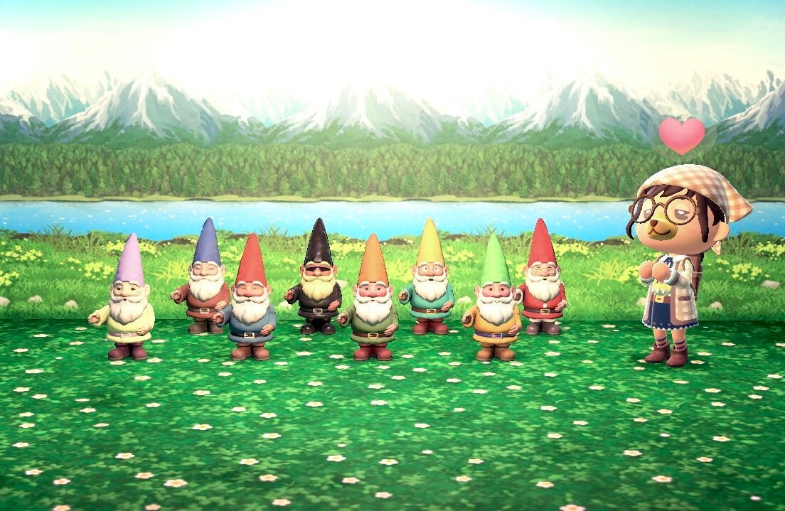 ACNH Garden Gnomes Set Delivery Animal Crossing Etsy