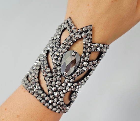 Ballroom Bracelet Black Ballroom Dance Jewelry Latin Dance Etsy UK