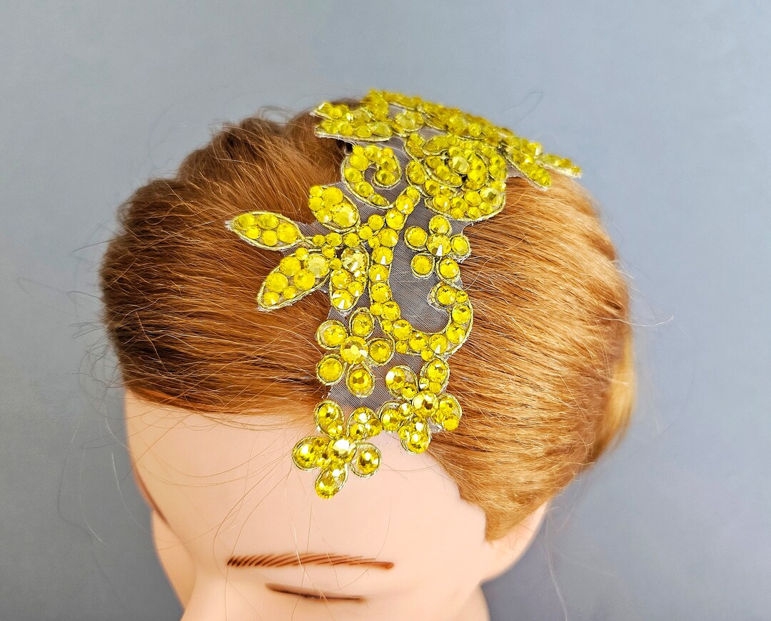 Ballroom Lace Hair Piece, Dance Hair Part Jewelry, Ballroom Dance