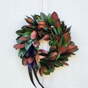 Classic Real Touch Magnolia Wreath, Magnolia Wreath, Farmhouse Wreath, Year Round Greenery Wreath, All Season Wreath, Everyday Wreath
