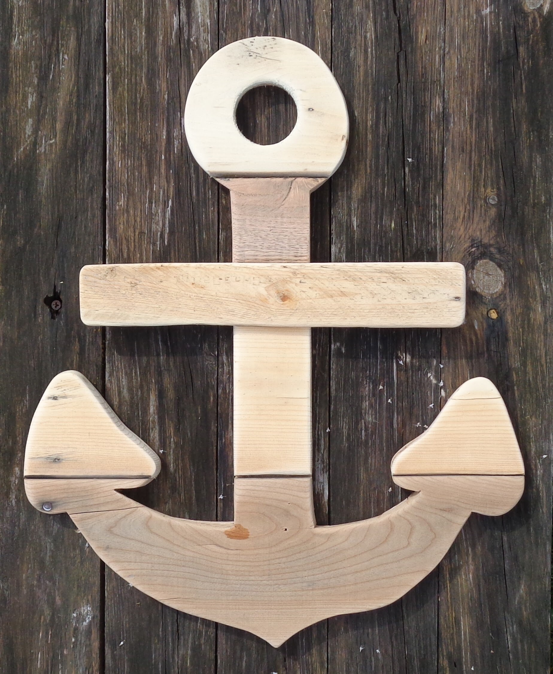 ANCHOR DE MADERA colgante de pared de anclaje decoración de | Etsy