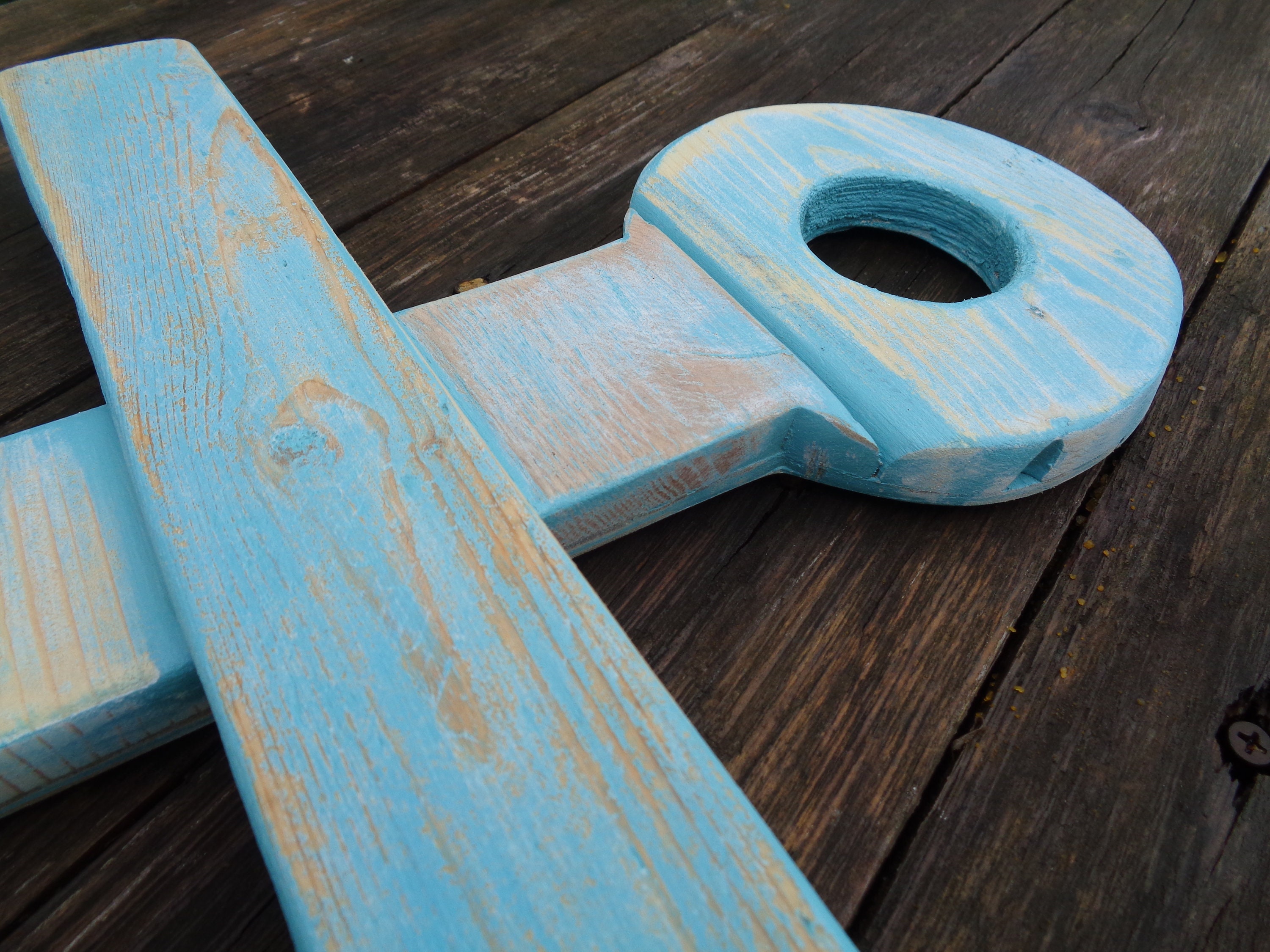 ANCHOR DE MADERA colgante de pared de anclaje decoración de | Etsy