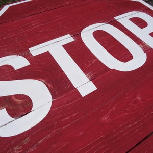Wood Stop Sign Wall Art Transportation Room Decor Vehicle - Etsy