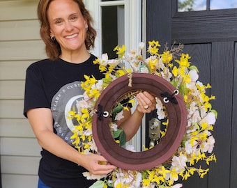 Front Door Wreath Pad, Quilted Wreath Backer, Wreath Pad, Door Saver, Wreath Accessory, Front Door Wreath, Door Wreath, Christmas Wreath