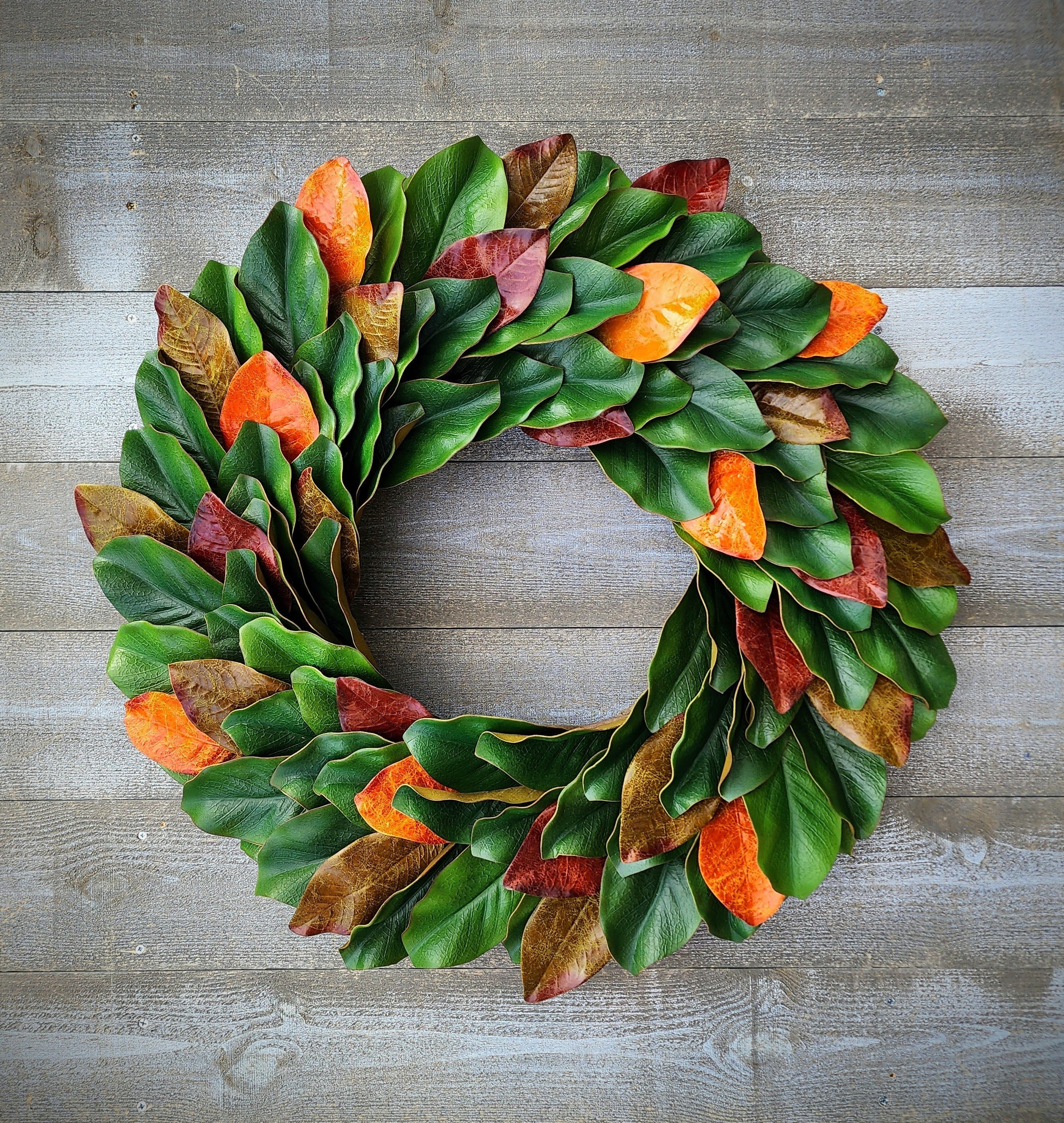 Fall Magnolia Wreath, Fall Leaf Wreath, Fall Farmhouse Wreath, Autumn Wreath, Fall Door Wreath, Classic Fall Wreath, Large Fall Wreath,