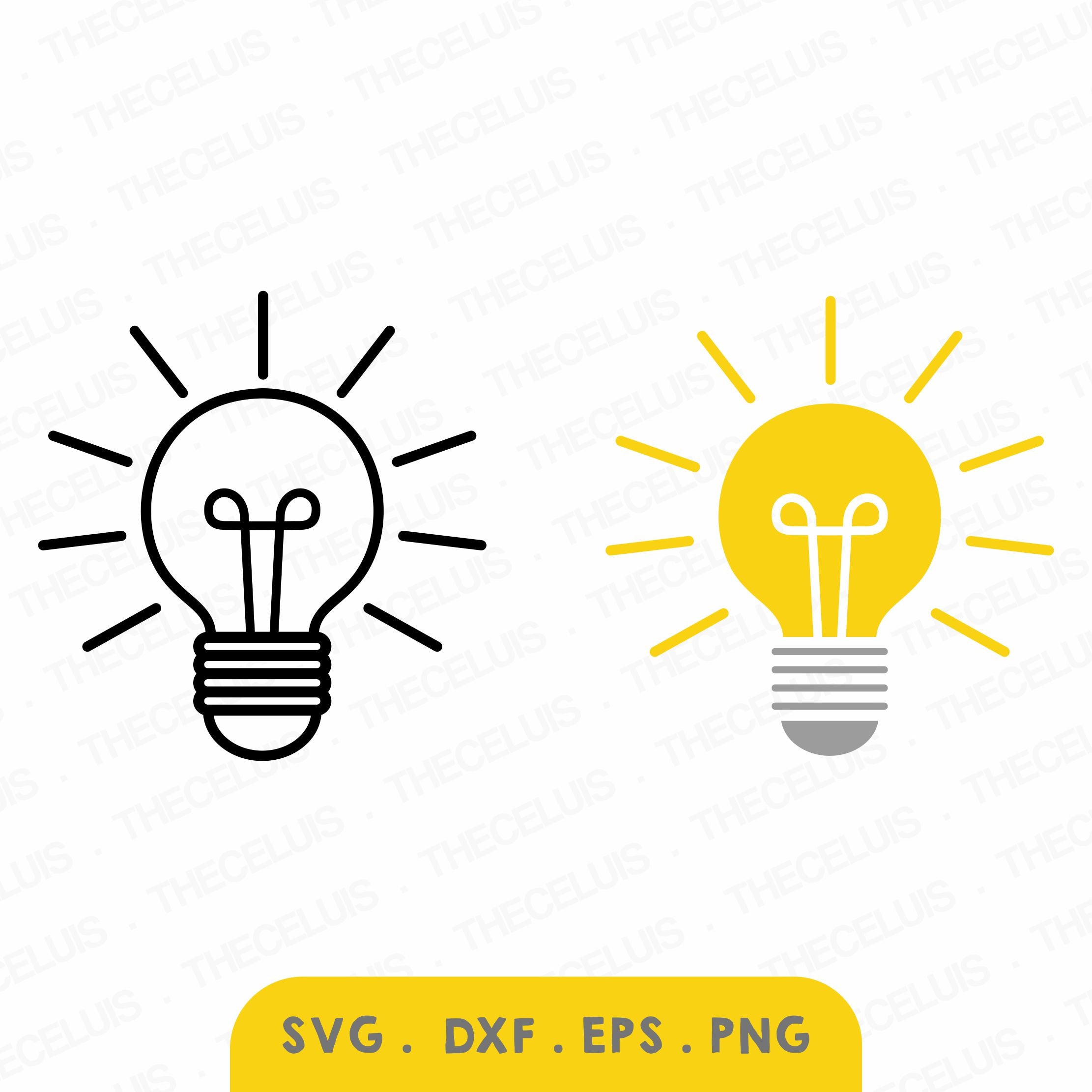 Glühbirne SVG: Strom Clipart für Cricut, Silhouette, DIY Handwerk  (digitaler Download) - Etsy Österreich, image size:2222x2222