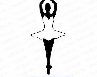 Ballerina SVG PNG DXF Files: Dancing Clipart for Cricut & Silhouette (Digital Download)