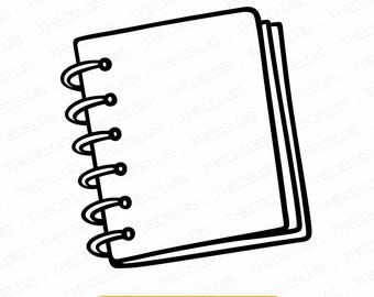 Notepad SVG DXF PNG Files: Stationery Clipart for Cricut & Silhouette (Digital Download)