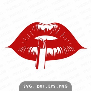 Lipstick Lips SVG: Makeup Clipart for Cricut & Silhouette (Digital Download