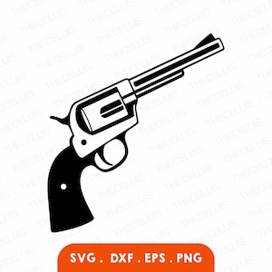 COWBOY GEWEHR SVG, Dxf, Eps, Png Datei - Vinyl schneiden, gravieren, drucken, Western Clipart, Cricut, Silhouette Cameo, Sofort Download