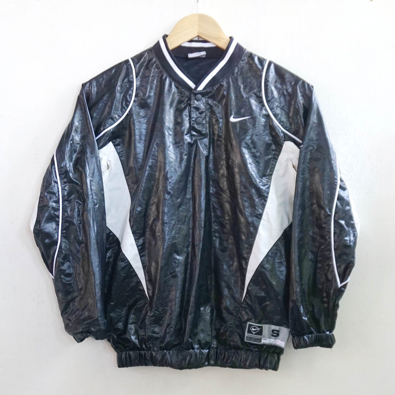 NIKE Pullover Baseball Warm-Up Jacket | Etsy