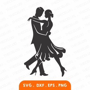 Ballroom Dance Couple SVG: Vinyl Cut File (Digital Download)