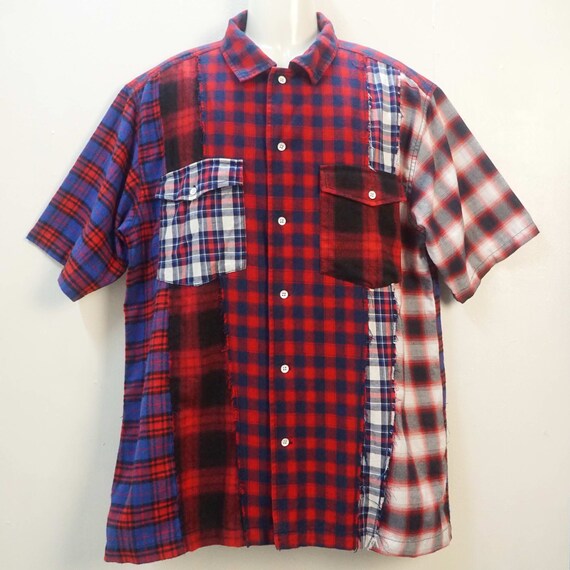 Japanische Marke UNSTUDIED Patchwork Shirt Flanell Tartan Karo Top - Etsy  Österreich