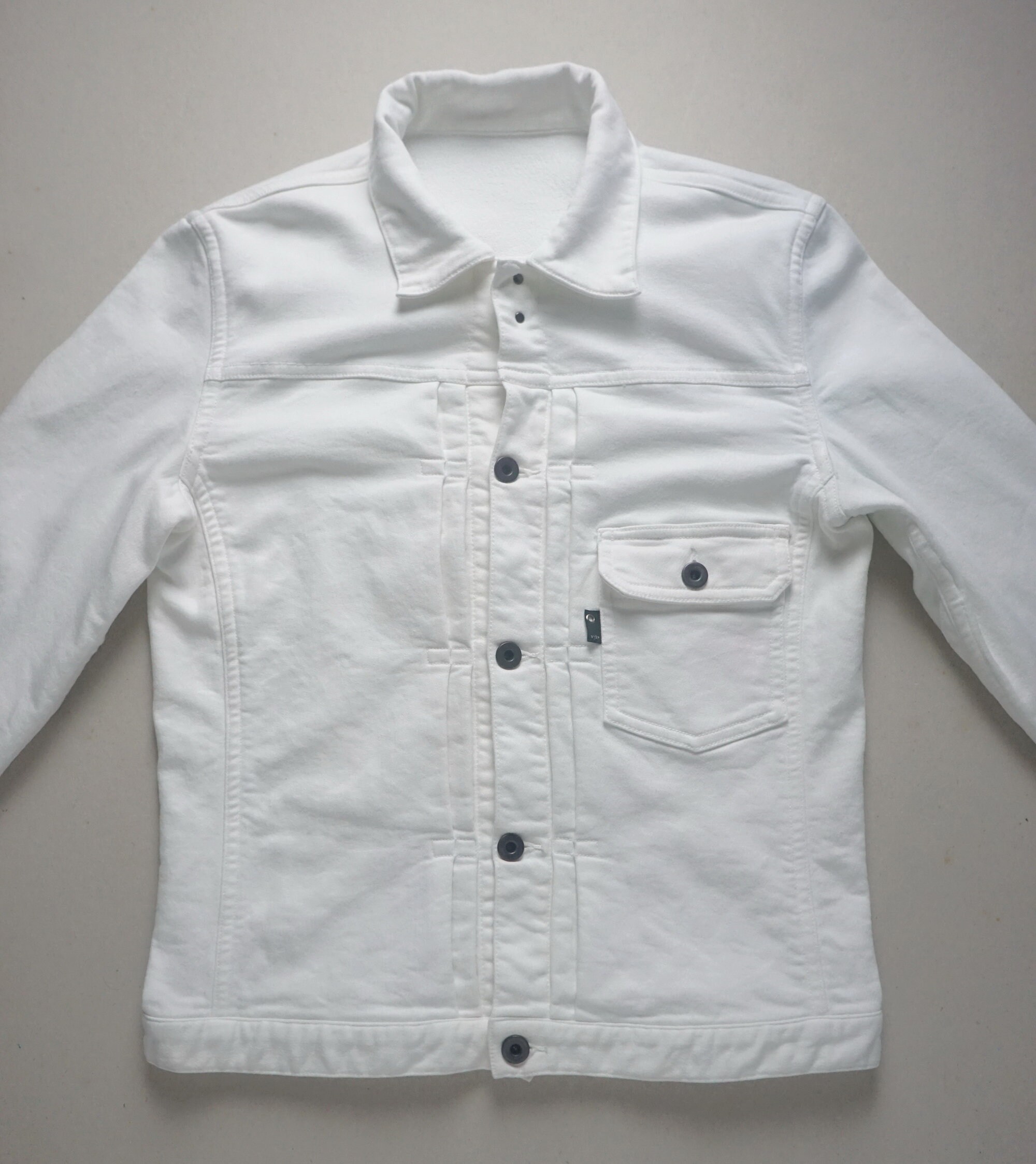 boys white denim jacket