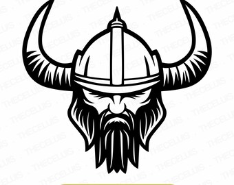Viking Portrait SVG DXF PNG File for Cricut Silhouette - Cutting, Engraving (Instant Download)