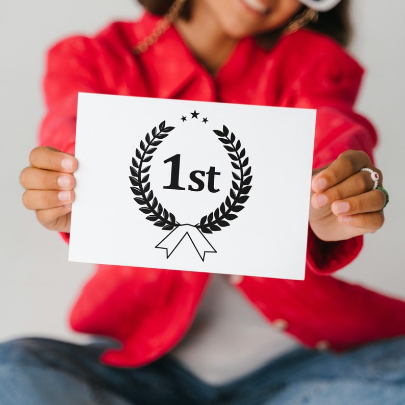 First, Second, Third Place Wreath Svg, Dxf, Eps, Png File - Vinyl ...