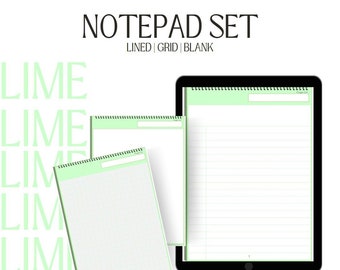 Notepad Set - Lime