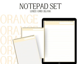 Notepad Set - Orange