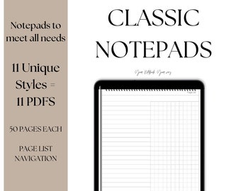 Classic Notepads