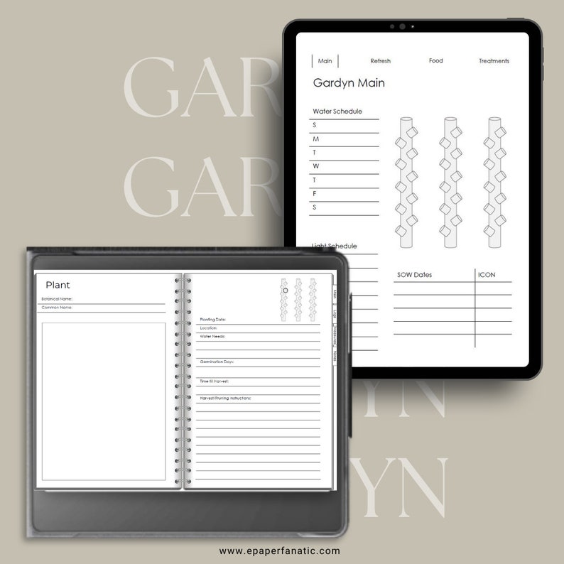 Gardyn Digital Notebook Three Versions image 1