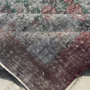 7x10.3 ft, FADED TURKISH RUG, Vintage Rug, Wool Rug, Anatolian Rug, Oushak Rug, Area Rug, Home Decor, Living Room Rug, Floral Rug, Star Rug