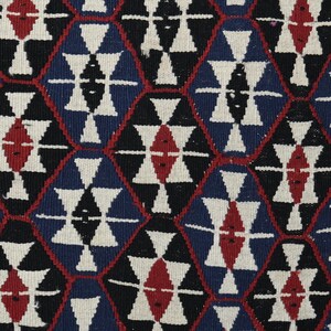 Handvävd kelimmatta, vintage turkisk ullmatta 96 x 200 cm bild 10