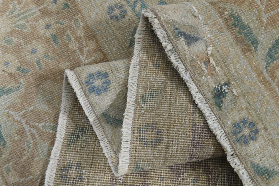 Oversized Neutral Persian Rug (9.9x12.5 Ft), Vintage Wool Handmade Rug ...